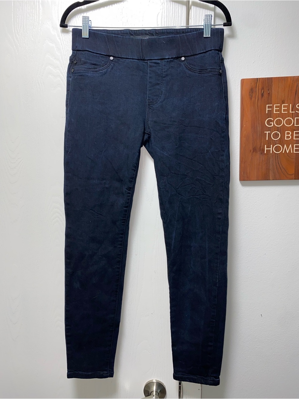Liverpool Denim Legging Jeans Women’s 4/27 Dark Blue Pull On Skinny Stretch